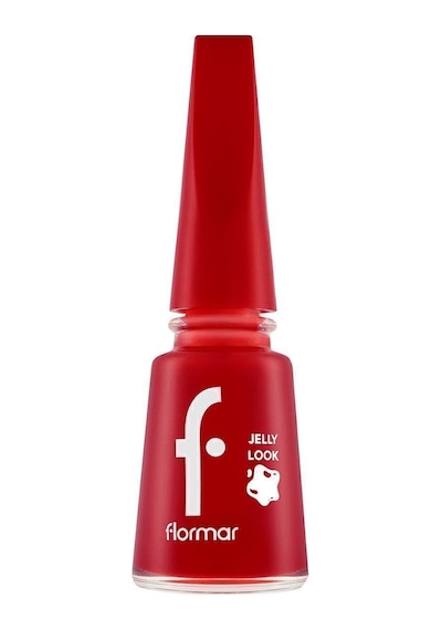 Flormar Jelly Look Jel Tırnak Efektli Parlak Oje JL05 Fire Red