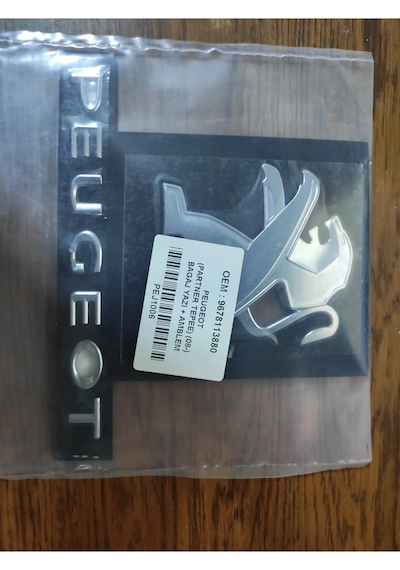 Peugeot Partner Tepee Bagaj Arma + Yazı 2008 Ve Sonrası Yıllar Uyumlu Pejo Logo Aslanı 3m 3d Krom