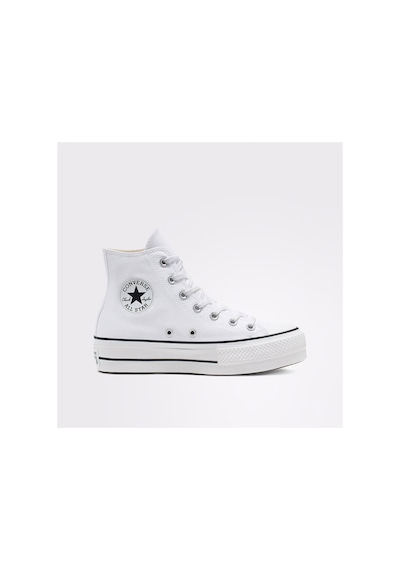Converse Chuck Taylor All Star Lift Hi Unisex Platform Beyaz Sneaker Siyah