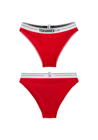 Yohannes Club, Kadın Lastik Kemerli Bikini Slip, Çok Renkli, Çoklu Paket Çok Renkli