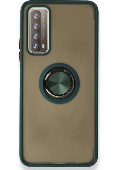 Huawei P Smart 2021 Kilif Montrea Ring Yüzük Stantli Kapak 494951775