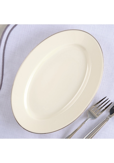Aryıldız Hera Platin Kayık Tabak 25 Cm Renkli