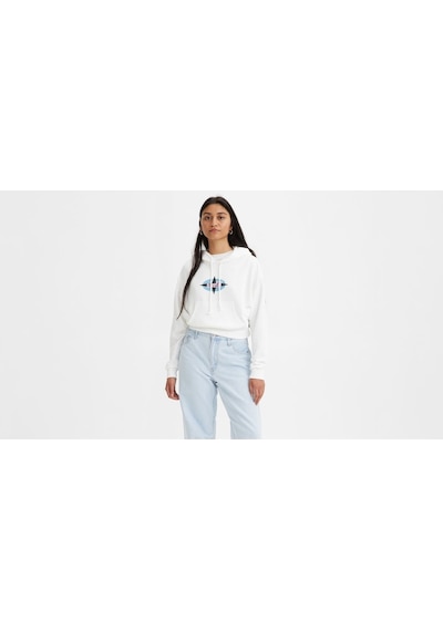 Levi's Graphic Laundry Day Hoodie Beyaz
