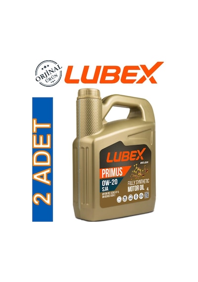 Lubex Sja 0W-20 Tam Sentetik Motor Yağı 2 x 4 L