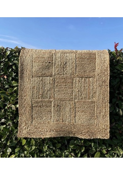 Eko Halı Echo Jüt Ech 06 Natural Xw Dekoratif Jüt Kilim Naturel Bej