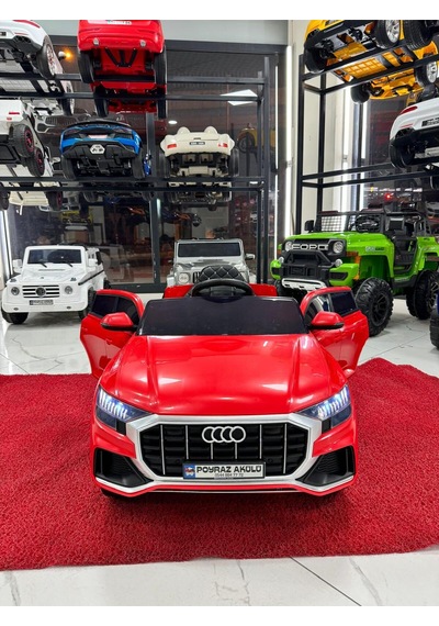 Audi Akülü Araba 12 Volt 0-5 Yaş Kırmızı