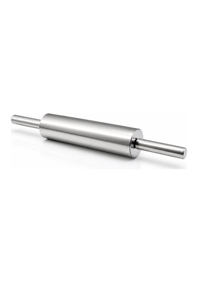 Çelik Metal Merdane - Hamur Rulosu 40cm 5468 Çok Renkli