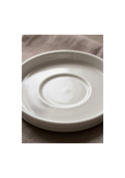 6'lı Porselen Çay Ve Kahve Fincan Tabağı 13 Cm - 6 Cm İç Oyuklu Modern Sunum Seti Beyaz - 859489697 Beyaz