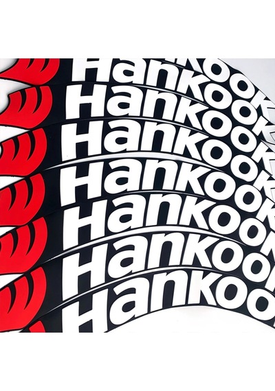 Lastik Yazısı / Araba Lastik Yazısı / Tire Text Hankook 8 Li Set + Yapıştırıcı+zımpara