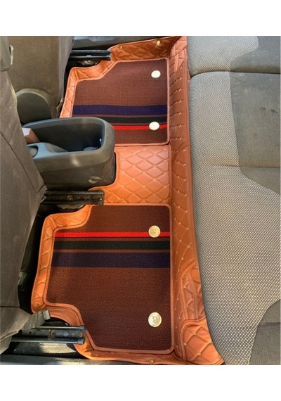 Ford Tourneo Courier 2015-2022 Aracına Özel 8d Çift Katmanlı Havuzlu Paspas Takımı Kahverengi