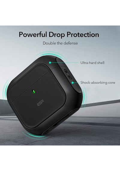Apple Uyumlu AirPods 4 2024 Halolock Orbit Hybrid Magsafe Kılıf