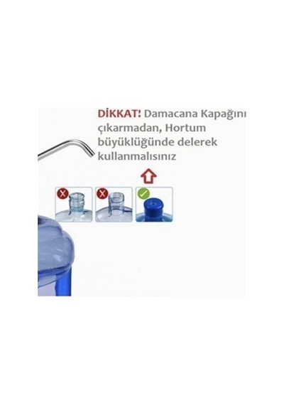 Şarjlı Otomatik Damacana Su Pompası Siyah Cn Diğer