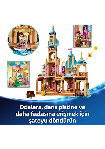 LEGO® ǀ Disney Princess Rapunzel’in Şatosu 43297 - 6 Yaş ve Üzeri Çocuklar için Yaratıcı Oyuncak Yapım Seti (676 Parça)