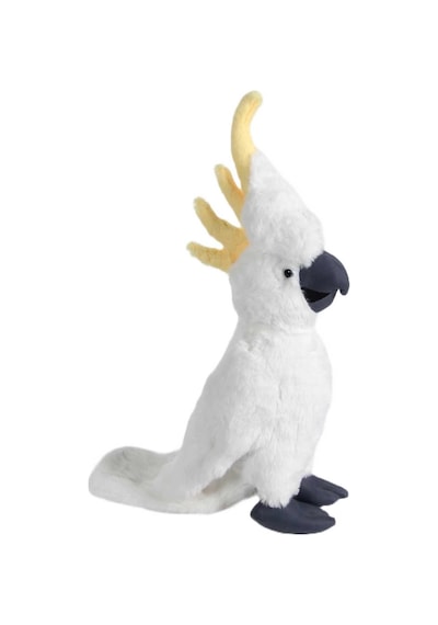 Peluş Kakadu Papağan 35 Cm Beyaz