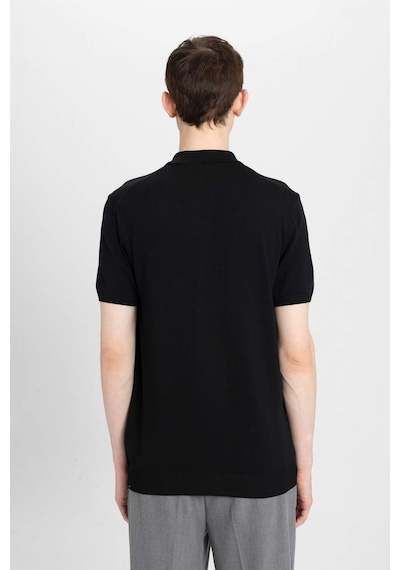 DeFacto Slim Fit Dar Kesim Kısa Kollu Basic Düz Triko Polo Tişört Y5369AZ24SMBK81 DeFacto Slim Fit Dar Kesim Kısa Kollu Basic Düz Triko Polo Tişört Y5369AZ24SMBK81