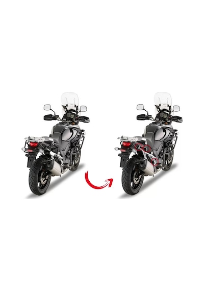 Gıvı Plr3105 Suzukı Dl 1000 V-strom 14-19 Yan Çanta Taşıyıcı Tek Renk