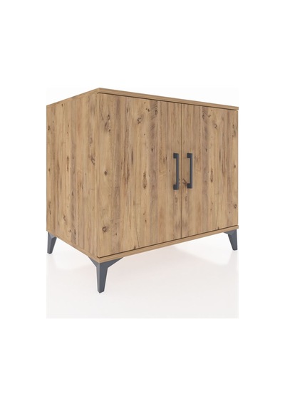Kronos Şifonyer Tek Raflı 2 Kapaklı 88x59x80 Çam-çam Çam