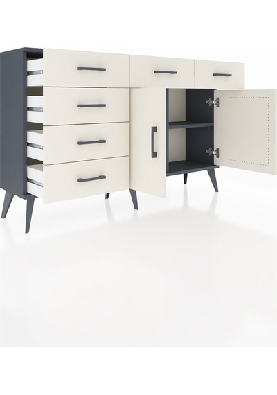 Arges Konsol 2 Raflı 6 Çekmeceli 2 Kapaklı 132x30x83 Antrasit-aytaşı/aytaşı Aytaşı/aytaşı Arges Konsol 2 Raflı 6 Çekmeceli 2 Kapaklı 132x30x83 Antrasit-aytaşı/aytaşı Aytaşı/aytaşı