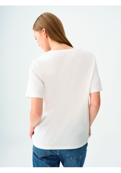 LOFT Regular Fit Kadın Tshirt K.kol Lf2036618 Q1.v1 Beyaz