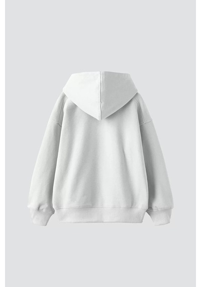 Startmore Sassy Baskılı Oversize Unisex Beyaz Beyaz