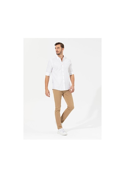Pierre Cardin Slim Fit Uzun Kollu Gömlek 50268183-vr013 Beyaz