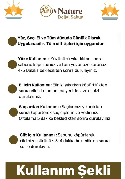 Bıttım %100 Doğal Güzel Kokulu El Yüz Saç Vücut Orijinal Bitkisel Siirt Bıttım Sabunu 120g - 9 Adet Karışık