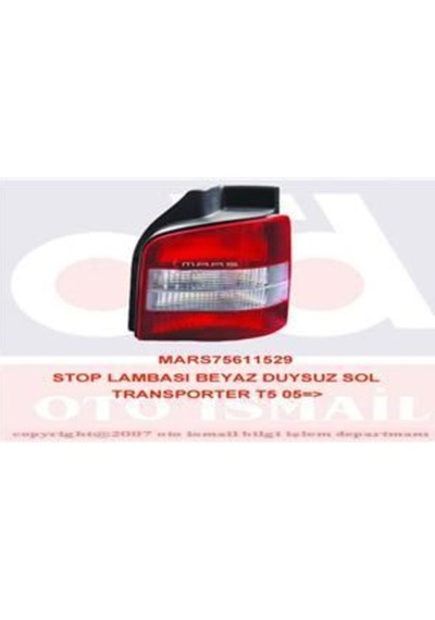 Mars 611529 Stop Lambasi Sol Transporter T5 03- Duysuz Kirmizi Be 517608014