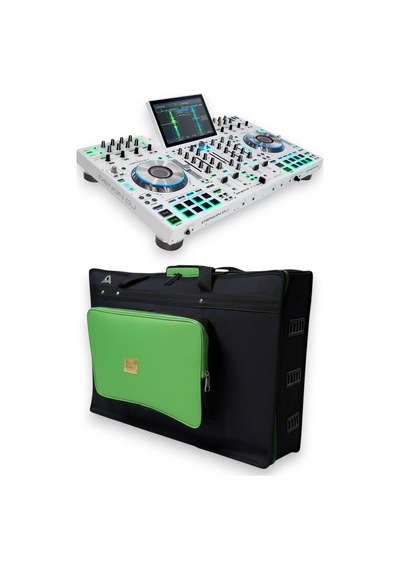 Prime 4+ Setup İçin Uyumlu Soft Case Taşıma Çantası. Siyah Yeşil.