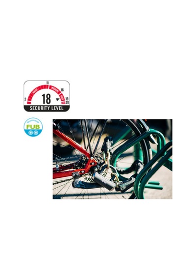 Zefal K-ttraz M18 Anahtarlı Zincir Bisiklet Kilidi 110x10mm Siyah