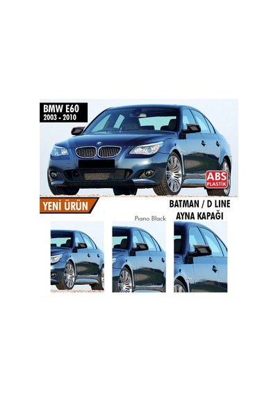Bmw E60 Yarasa Ayna Kapağı Batman Ayna 2003-2010 Arası Parlak Siy