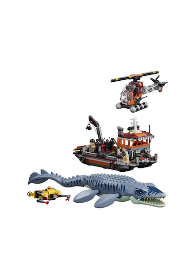 LEGO® Jurassic World Mosasaurus Dinozor Tekne Saldırısı 779837 - 7 Yaş Üzeri için Minifigür İçeren Oyuncak Yapım Seti (703 Parça)