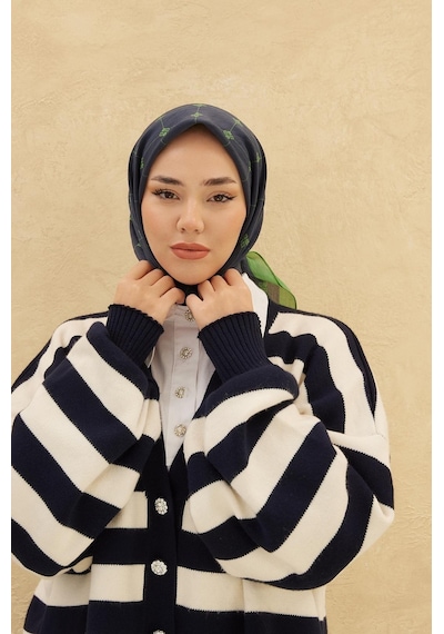 Silk Home Olinda Eşarp - Lacivert Yeşil - Lacivert Yeşil
