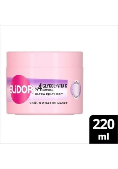 Ultra Işıltı Sağlayan Yoğun Onarıcı Saç Maskesi, 220ml
