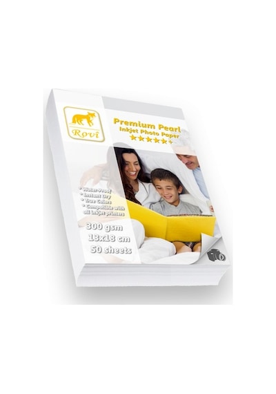 Rovi Premium Inci Fotoğraf Kağıdı 300Gsm 50Yp 13X18