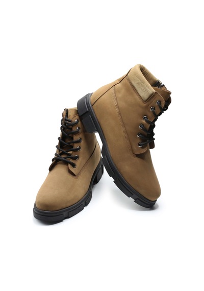 Costo Shoes Büyük Numara Erkek Bot Rahat Geniş Kalıp Kum Nubuk