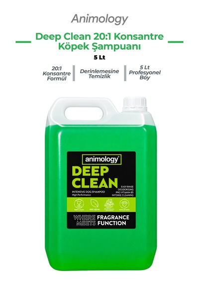 Animology Deep Clean Derin Temizleyici 20:1 Konsantre Köpek Şampuanı 5 Lt