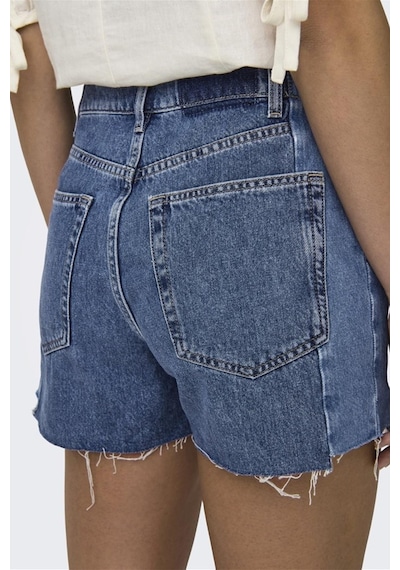 Only Onlcarly Mw Reworked Denim Şort Cro 15323765 Mavi 001