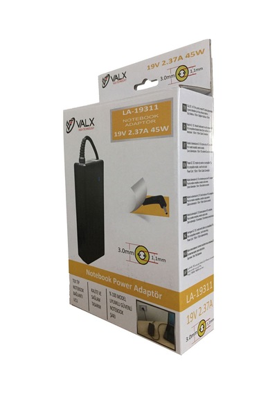 VALX LA-19311 19V 2.37A 45W 2.37 3.0 X 1.1 ASUS ADAPTÖR
