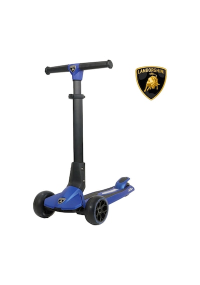 Lamborghini Lisanslı L1 Luxury Katlanabilir 3 Tekerlekli Işıklı Çocuk Scooter Pembe Mavi