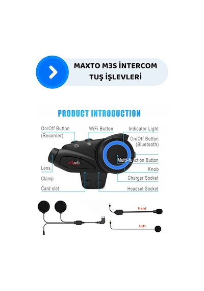 Maxto M3S Serisi 2K HD 1440P Kameralı İntercom