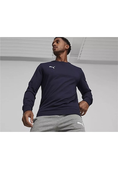 Puma Teamgoal Casuals Crew Neck S Erkek Futbol Sweatshirts 65859206 Lacivert Lacivert
