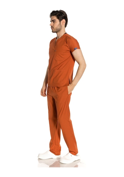 Unisex Likralı Kiremit Doktor / Hemşire Forması