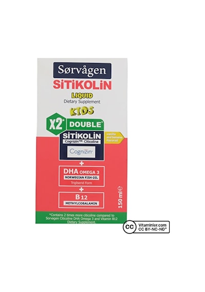 Sorvagen Double Sitikolin Dha Omega 3 Ve B12 150 Ml