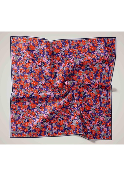 Silk Home Soft Eşarp 73081-21 Lacivert, Pembe, Turuncu, Yeşil Grilacivert, Pembe