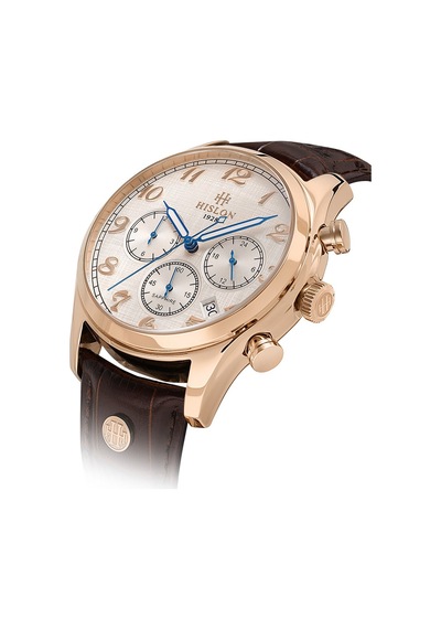 Hislon Men's Date Dt171r-01kr Rose Gold