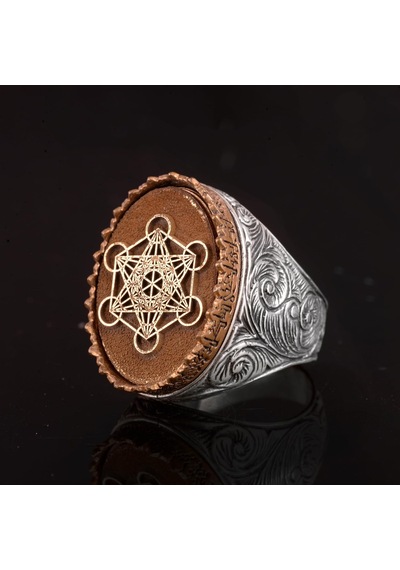 Metatron Yüzüğü, Simya, Cadılık, Kutsal Geometri, Tılsım Yüzüğü Gümüş