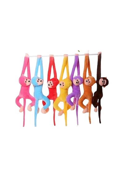 85 Cm Sarılan Maymun Peluş Oyuncak Peluş Maymun Turuncu