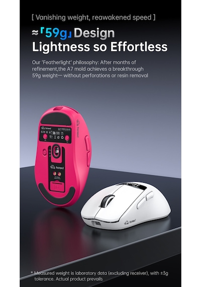 Freewolf A7 Kablosuz Dijtal Ekranlı Oyuncu Mouse Paw3311 1000 Hz 24000 Dpı Bluetooth Mouse Diğer