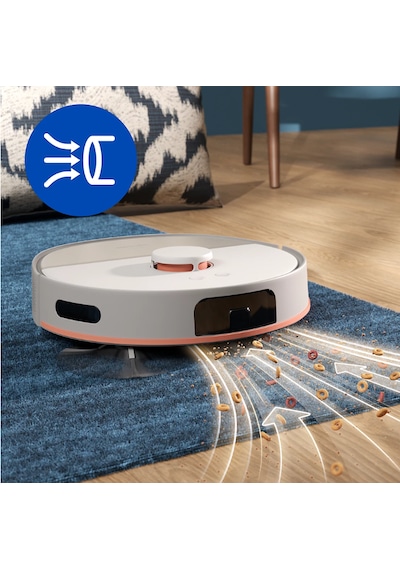 Philips Homerun 5000 Serisi Xu5100/20 Beyaz Çöp İstasyonlu Akıllı Robot Süpürge Beyaz