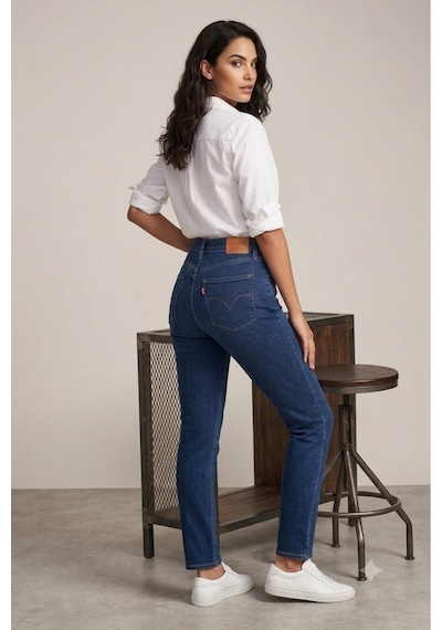 Levi's Kadın 721 Yüksel Bel Skinny Fit Kadın Jean Pantolon-0421 Lacivert